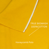 Solid Unisex Premium Yellow Polo T-Shirt